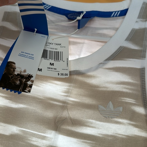 Mens adidas originals sleeveless camo sky tank top size medium new with tags - Picture 3 of 3